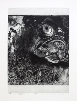 Liu Hui 李慧
Black Dog I 
Etching 410mm x 300mm 